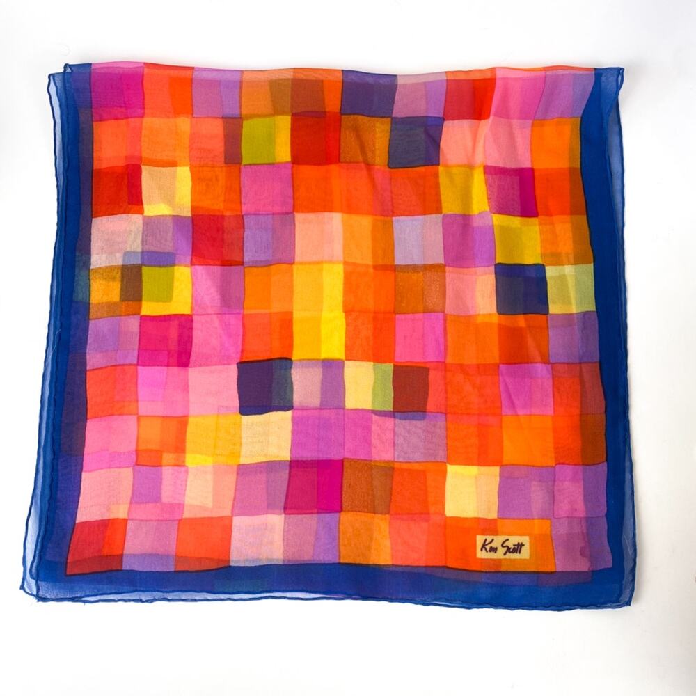 Geometric Print Rectangular Long Scarf